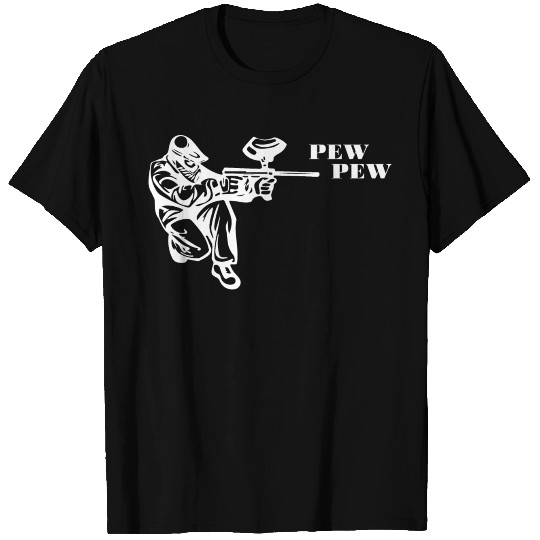 Pew pew Paintball Gotcha Present T-shirt