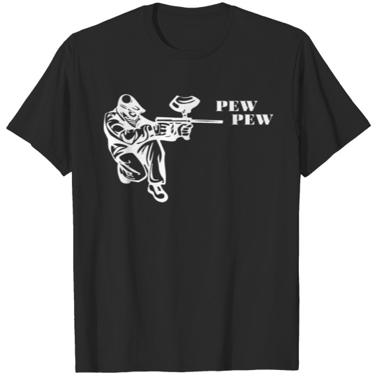 Pew pew Paintball Gotcha Present T-shirt
