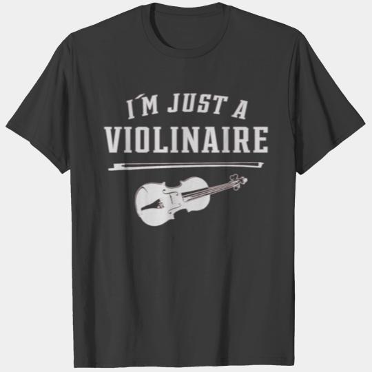 Violin Shirt Men - I m just a Violinaire T-shirt