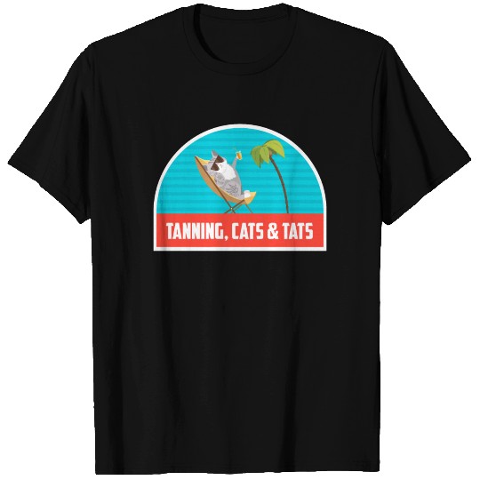Tanning Cats Tats T-shirt