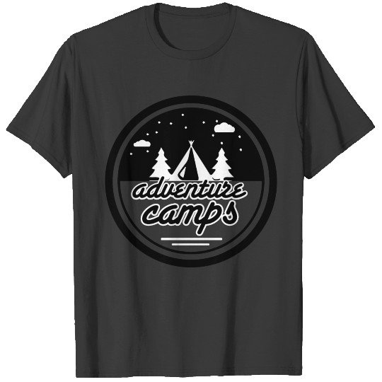 adventure camps wildness camping T-shirt