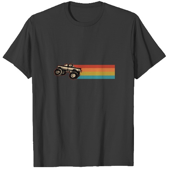 Retro Monster Trucks Gift | Vintage Big Trucks T-shirt