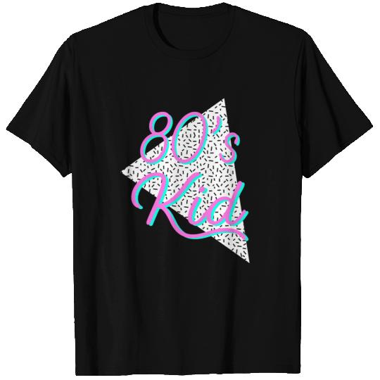 80s Kid Memphis Pattern Neon Colors T-shirt