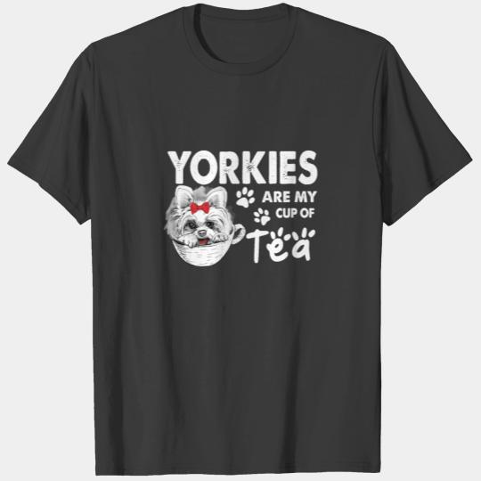 Yorkie in a Teacup T Shirt T-shirt