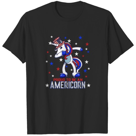 Discover Dabbing Unicorn 4th of July T-shirt
