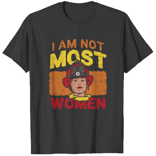 Fire brigade firewoman T-shirt