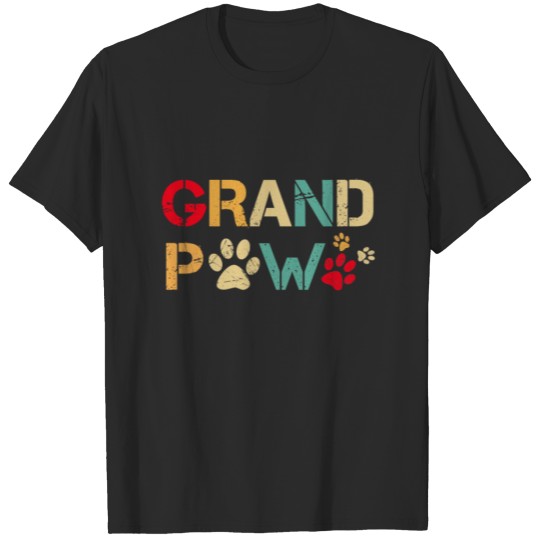 Discover Grand Paw Dog TShirt, Dog Lover Grandpaw Grandpa T T-shirt