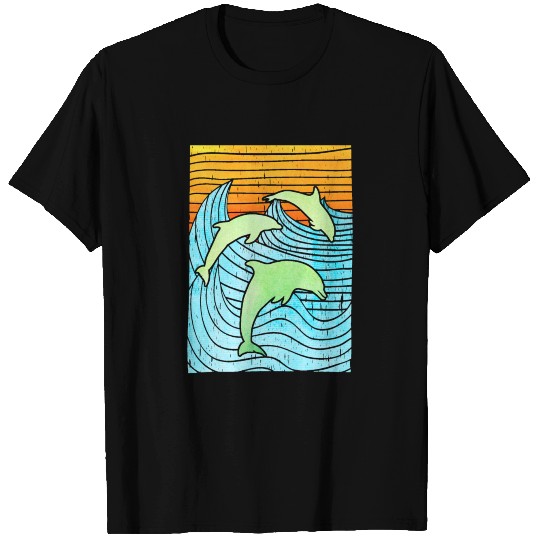 Delfine Dolphins Delfin Dolphin Ozean Ocean 2 T-shirt