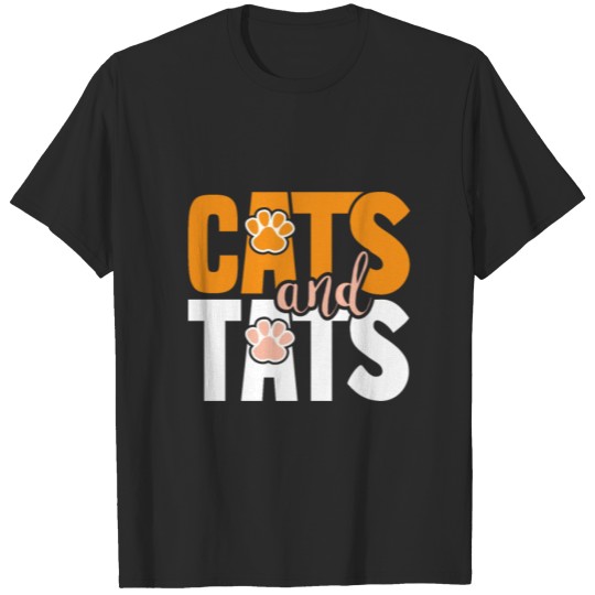 Discover Cats And Tats - Tattooed Mom Gift Gift Day Funny T-shirt