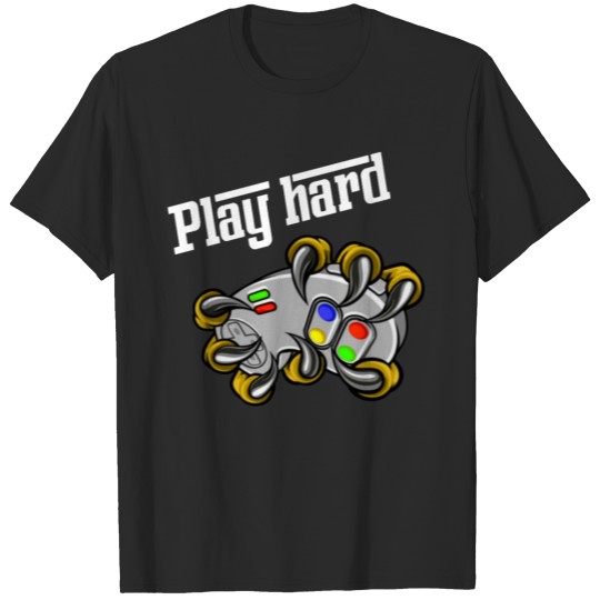 Discover play hard | Gaming Pad | Gamer style T-shirt