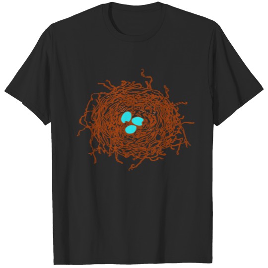 Birds Nest with Robin Eggs Spring T-shirt