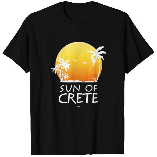 COOL GREECE CRETE MEDITERRANEAN SUN PALM TREES T-shirt
