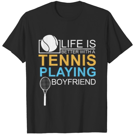 Discover Relationship Gift Tennis Badminton Girlfriend T-shirt