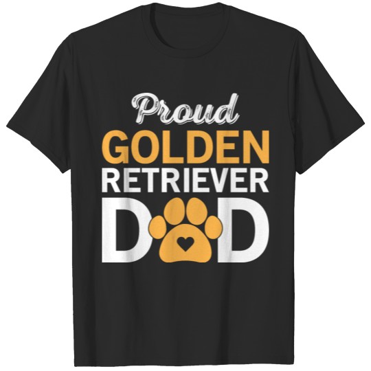 Discover Proud Golden Retriever Dad T-Shirts T-shirt