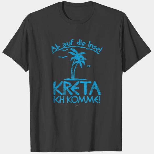 COOL GREECE CRETE MEDITERRANEAN SUN PALM TREES T-shirt
