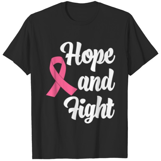 Discover Hope and Fight Breast Cancer Awareness Pink Ribbon T-shirt