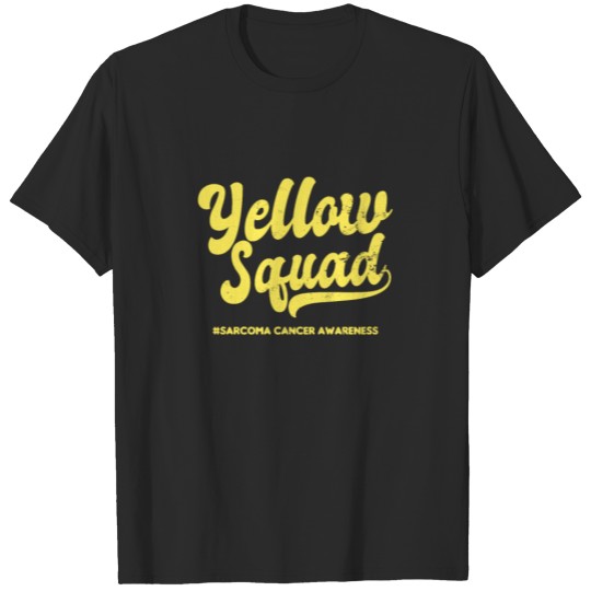Sarcoma Cancer Yellow Squad Awareness Gift T-shirt