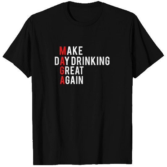Make Day Drinking Great Again MAGA July 4th Long S T-shirt