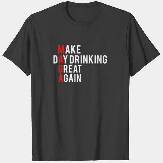 Make Day Drinking Great Again MAGA July 4th Long S T-shirt