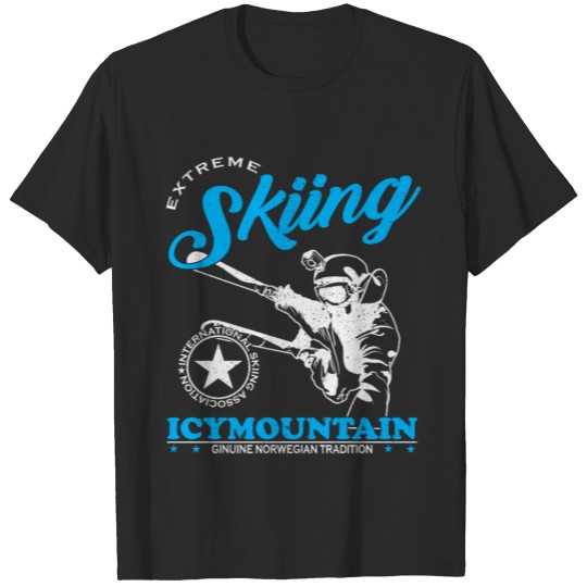 Discover Skiing ski slope skier gift T-shirt
