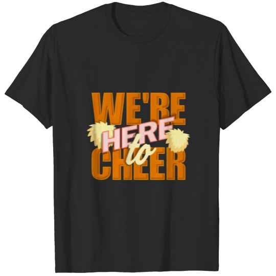 Discover We're here to cheer - Cheer Mom Gift Perfect Fit T-shirt