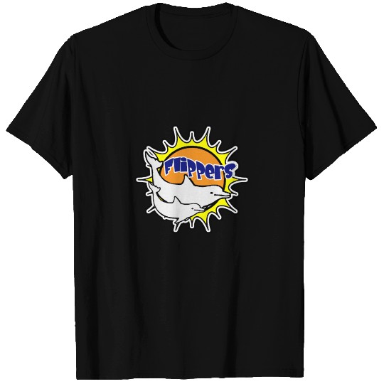 Dolphin Flippers ocean beach splash T-shirt