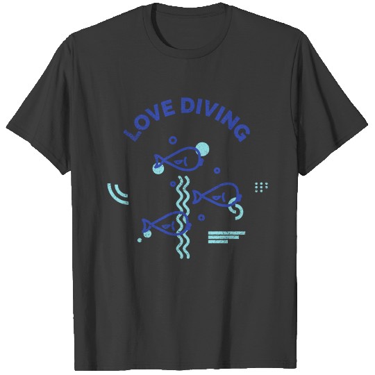 Funny Scuba Diving Design T-shirt