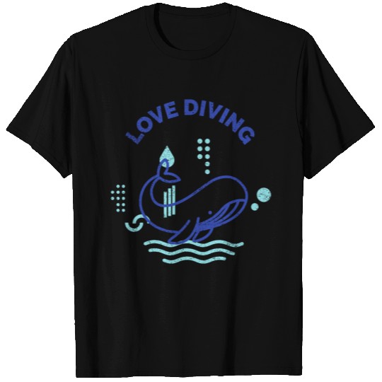 Funny Scuba Diving Design T-shirt