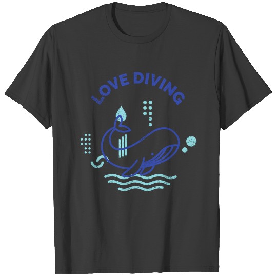 Funny Scuba Diving Design T-shirt