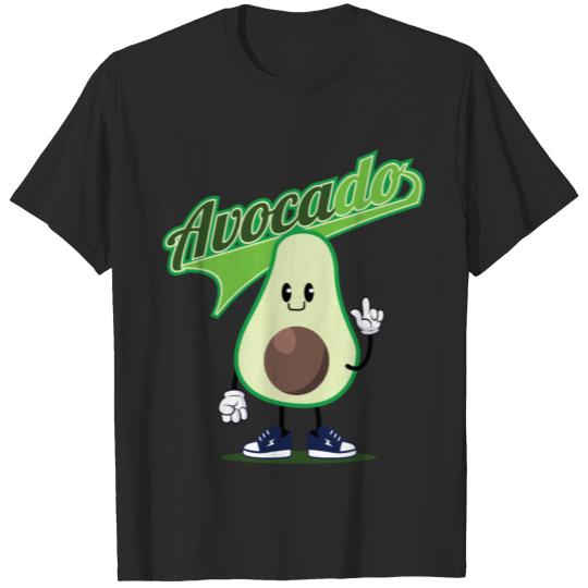 Discover Avocado Vegan Funny Fitness Cartoon Gift T-shirt