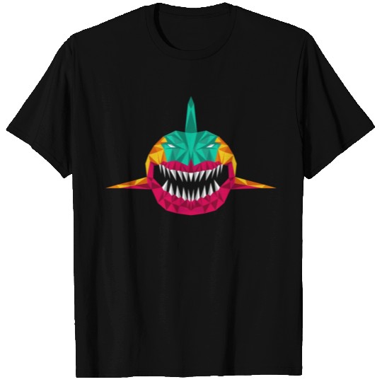 Shark attack fish predator surfer sea gift idea T-shirt