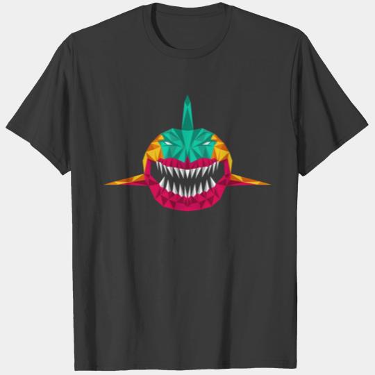Shark attack fish predator surfer sea gift idea T-shirt