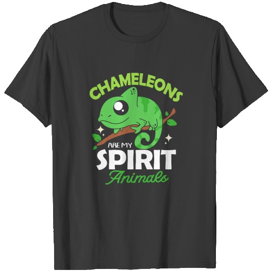 Discover Chameleon Reptile Iguana Pet Lizard Green Lizard T-shirt
