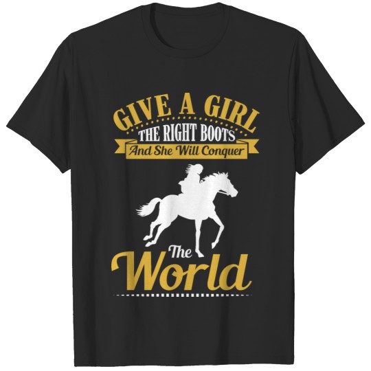 Discover Give a girl right boots T-shirt