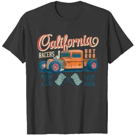 Hot Rod Vintage T-Shirt "Ride to Live" T-shirt