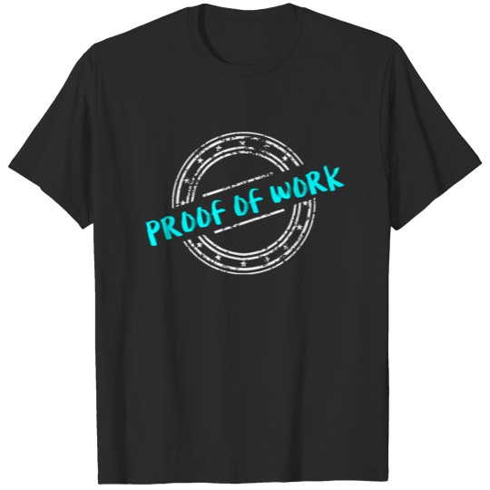 Discover Bitcoin Blockchain Proof of work Stamp T-shirt