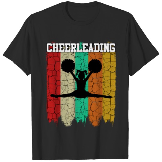 Discover Retro Style Vintage Cheerleader Silhouette Cheers T-shirt