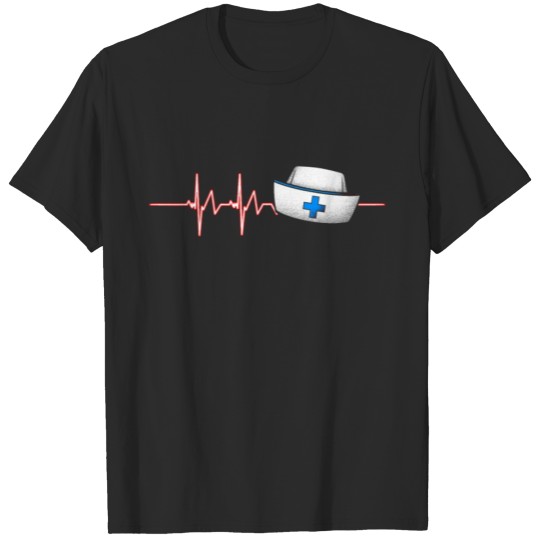 Discover Nurse Heartbeat Nursing CNA Medical Health Check T-shirt