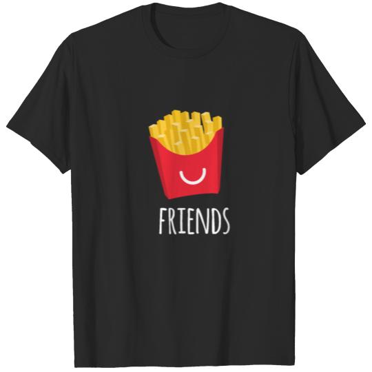 Discover French fries friends potato fast food ketchup gift T-shirt