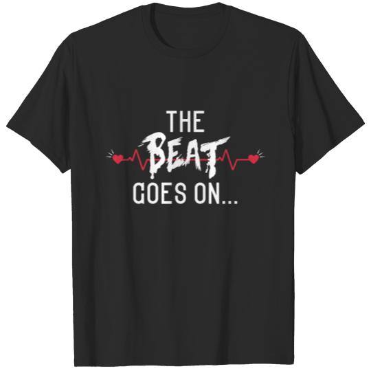 Discover Funny The Beat Goes On Stroke for Stroke Survivors T-shirt