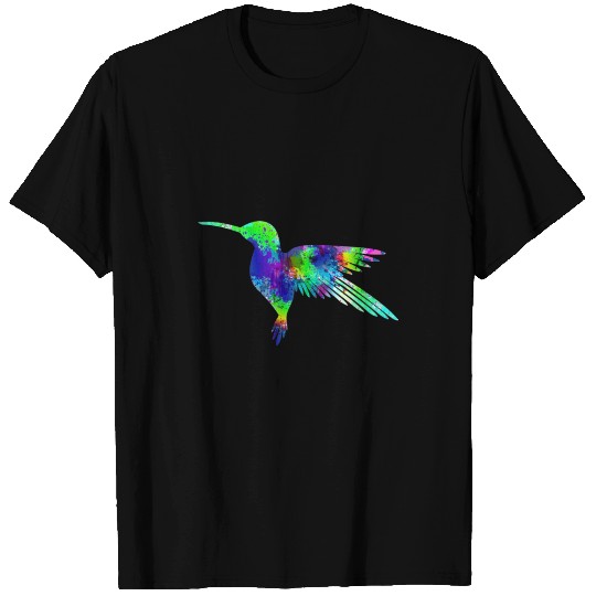 Hummingbird bird in watercolors T-shirt