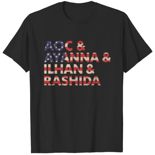 Discover AOC Ayanna Ilhan Rashida The Squad T-shirt
