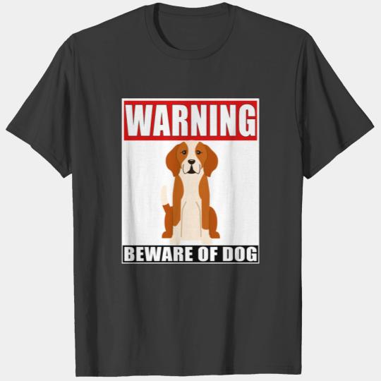 Warning English Foxhound Beware Of Dog T-shirt