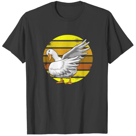 Dabbing Duck Retro Funny Water Ducklings T-shirt