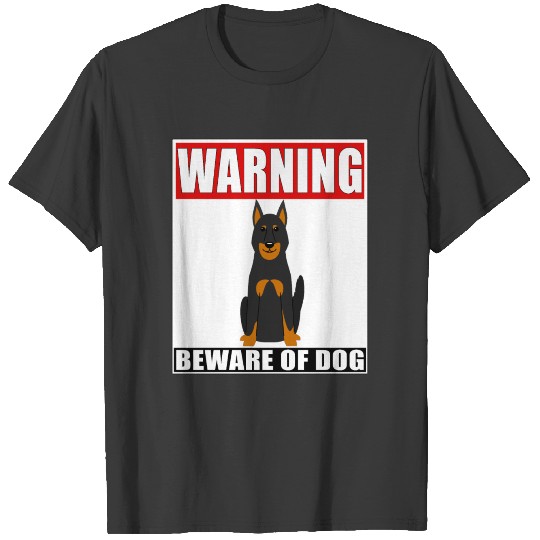 Warning Beauce Sheep Dog Beware Of Dog T-shirt