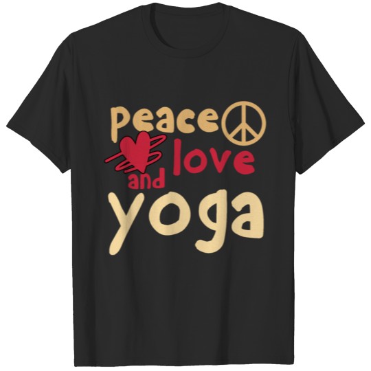 Discover Peace Love And Yoga T-Shirt & Gift T-shirt