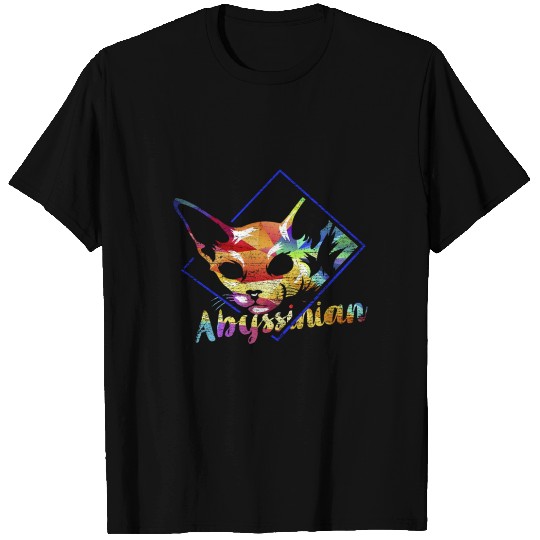 Abyssinian Cat Polygon T-shirt