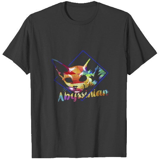 Discover Abyssinian Cat Polygon T-shirt