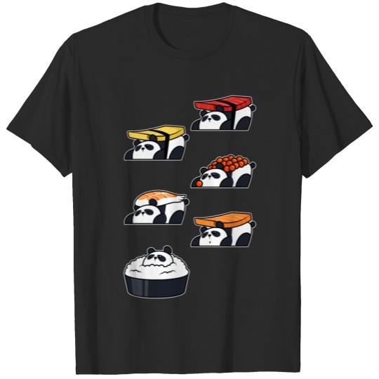 Discover Panda Sushi T-shirt