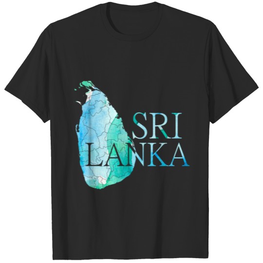 Discover Sri Lanka Map Asia Country Colombo Island Gift T-shirt